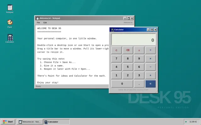 Appclone retro desktop