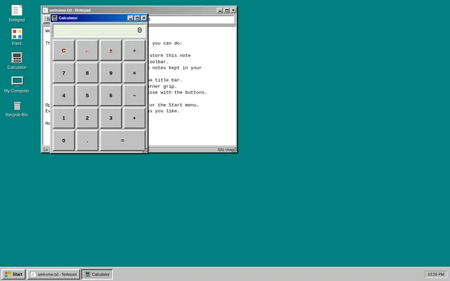 Appclone retro desktop