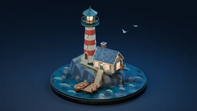 GPT-6 Astra, Codex CLI: Lighthouse diorama