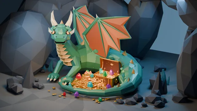 GPT-6 Astra, Codex CLI: Lowpoly dragon