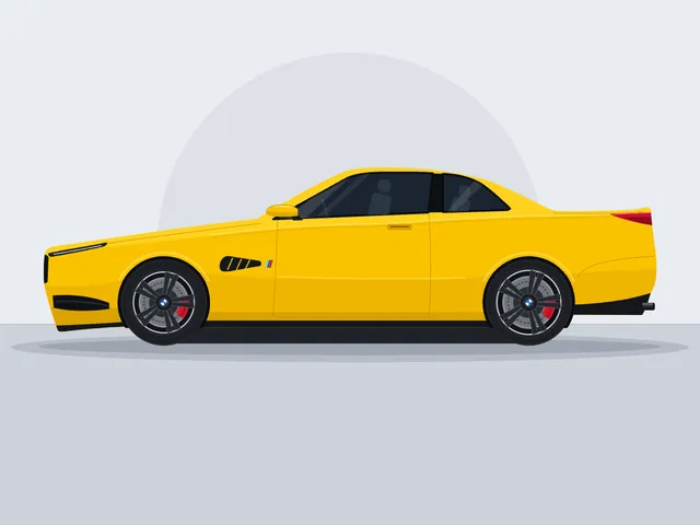 Claude Sonnet 5.5, Claude Code: BMW M4 Competition, side view (flat vector)
