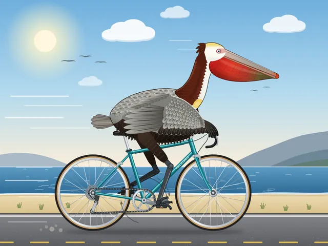 Claude Opus 5.5, Kilo Code CLI: California brown pelican riding a bicycle (detailed spec)