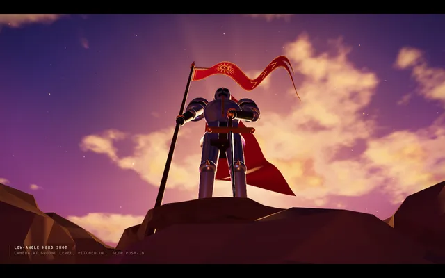 Claude Sonnet 5.5, Claude Code: Cine low angle hero