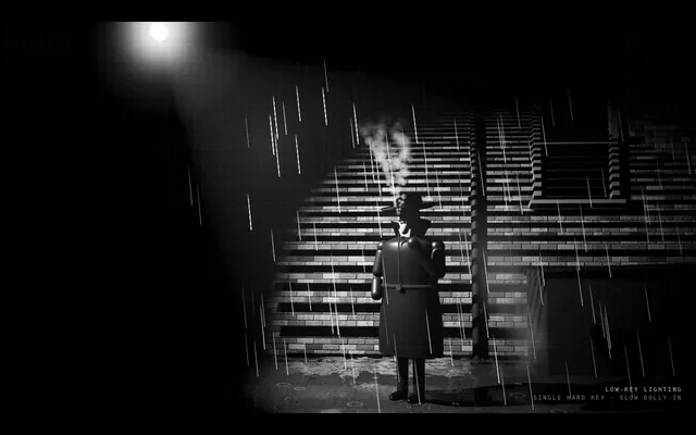Claude Sonnet 5.5, Claude Code: Cine noir low key