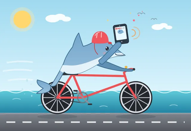 GLM-5.3, Claude Code: Dolphin vlog bicycle