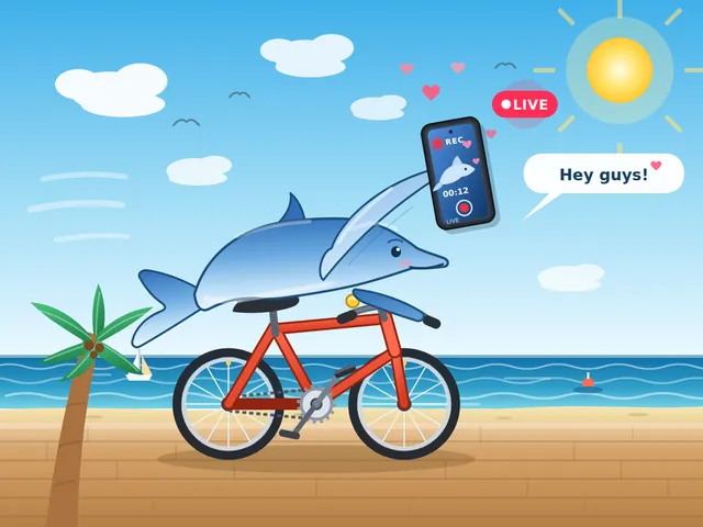 DeepSeek V4.1 Flash, dsh: Dolphin vlog bicycle