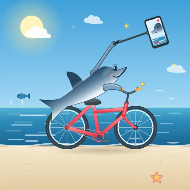 Space Bunny Alpha, OpenCode: Dolphin vlog bicycle