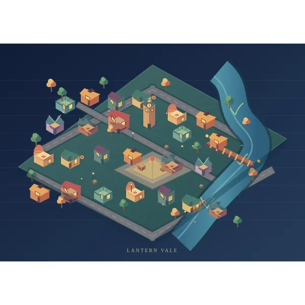 Space Bunny Alpha, Cline CLI: Isometric SVG town with sprite sheet