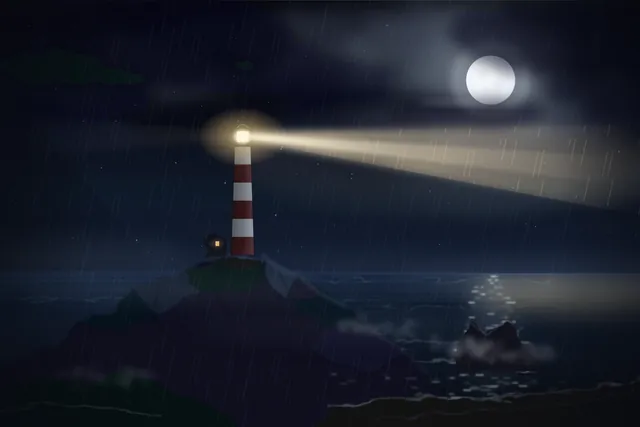 Kimi K3, Kimi Code CLI: Lighthouse on a headland at night