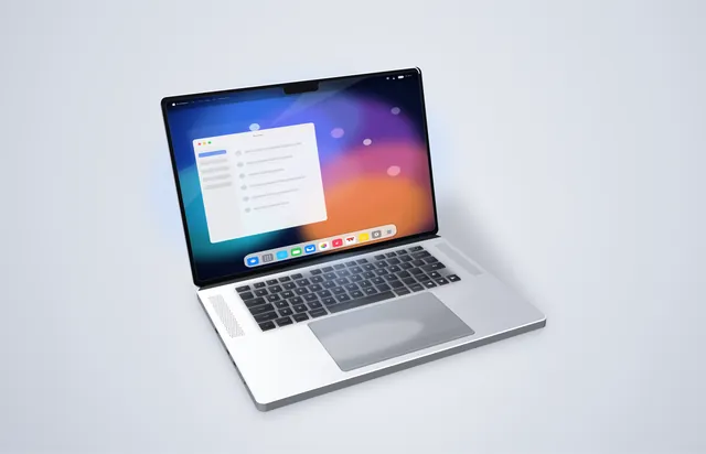 Grok 4.7, Grok Build: MacBook Pro 16" realistic 3D render (Playcode benchmark)