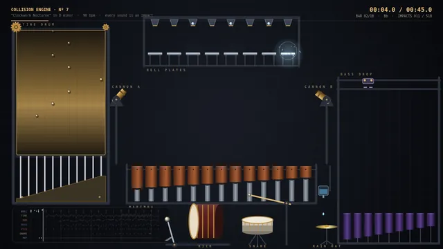 Claude Opus 5.5, Claude Code: Collision music machine