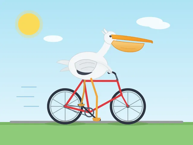 Kimi K3, Kimi Code CLI: Pelican riding a bicycle (control)