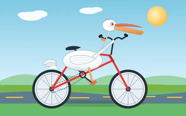 Grok 4.7, OpenCode: Pelican riding a bicycle (control)