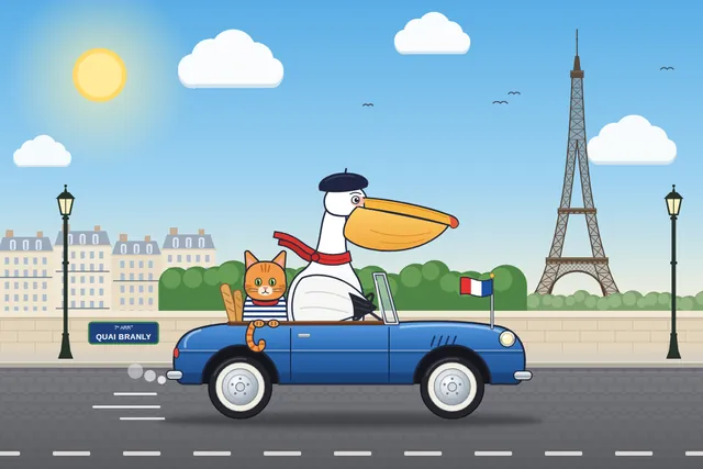 Claude Opus 5.5, Hermes Agent + Oh-My-Hermes: Pelican car france