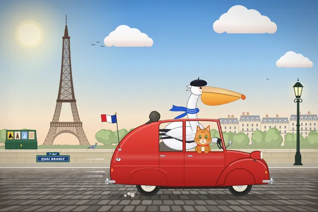 Claude Opus 5.5, Oh My Pi: Pelican car france