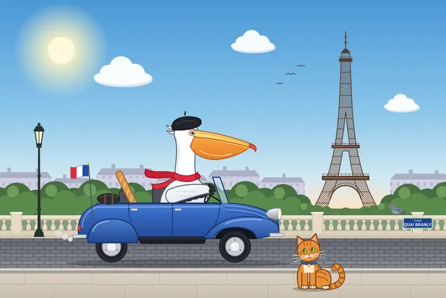 Claude Opus 5.5, OpenCode: Pelican car france