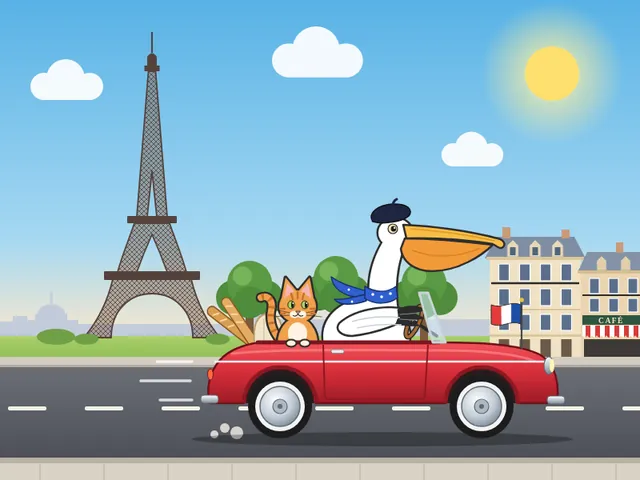 Claude Opus 5.5, Pi + skills kit: Pelican car france