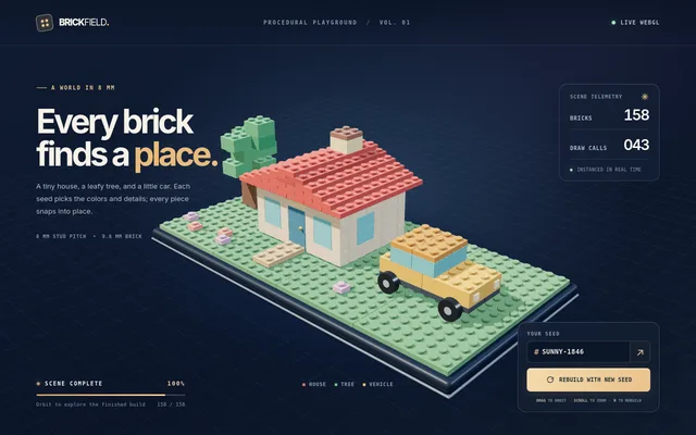 Procedural lego builder