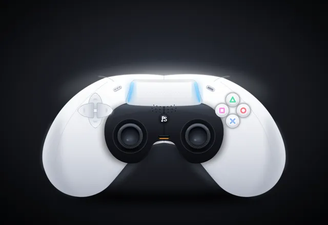 GLM-5.3, Claude Code: DualSense controller, max fidelity