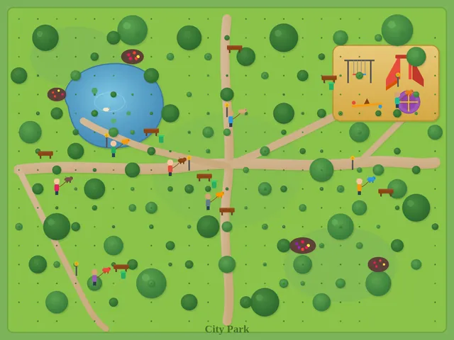 LongCat 2.5 Preview, OpenCode: City park top down (agent version)