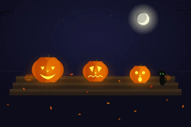 LongCat 2.5 Preview, OpenCode: Jack o lanterns (agent version)