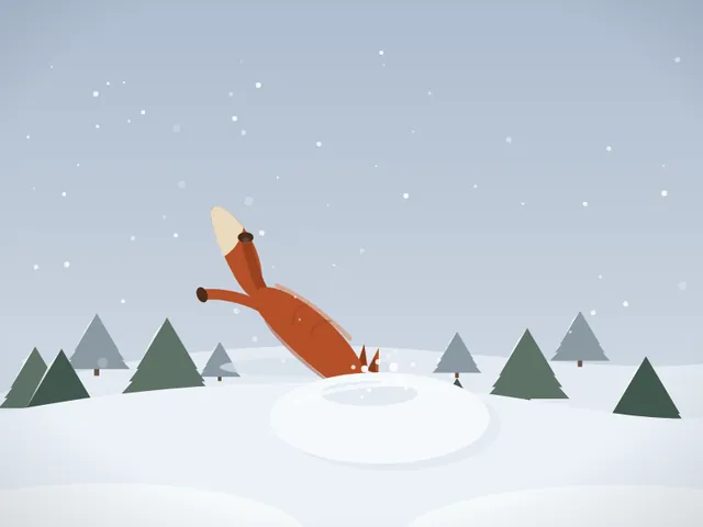 LongCat 2.5 Preview, OpenCode: Red fox snow (agent version)