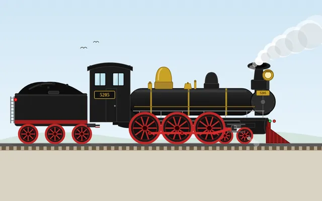 LongCat 2.5 Preview, OpenCode: Steam locomotive (agent version)