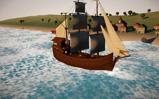 Threejs dragon ship