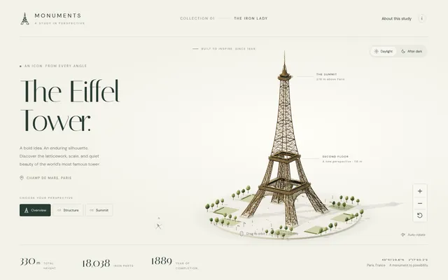Threejs eiffel