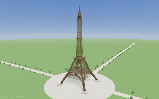 Threejs eiffel