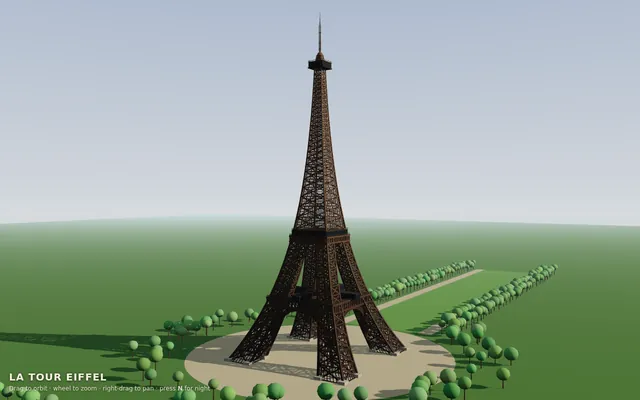 Threejs eiffel