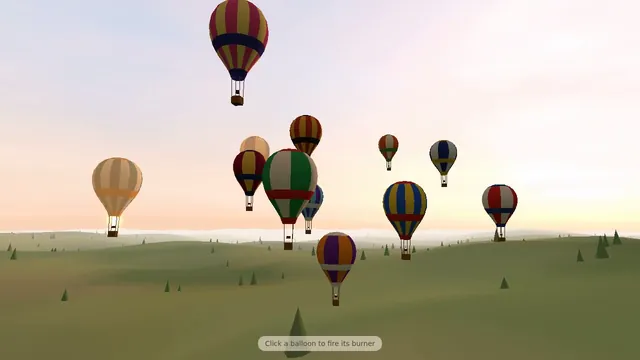 Claude Opus 5.5, Raw API (one-shot): Hot air balloon festival over rolling fields (Three.js)