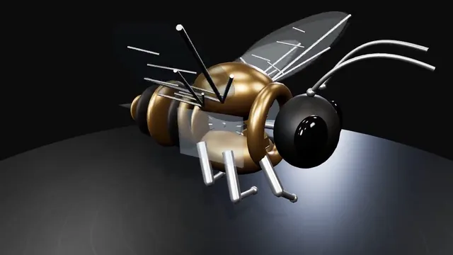 DeepSeek V4 Pro, Raw API (one-shot): Mechanical bee