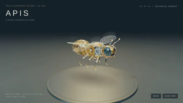 gpt-6.1-sol, Raw API (one-shot): Mechanical bee
