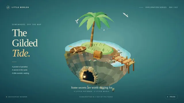 GPT-6 Astra, Raw API (one-shot): Floating pirate island diorama with a cliff cross-section (Three.js)