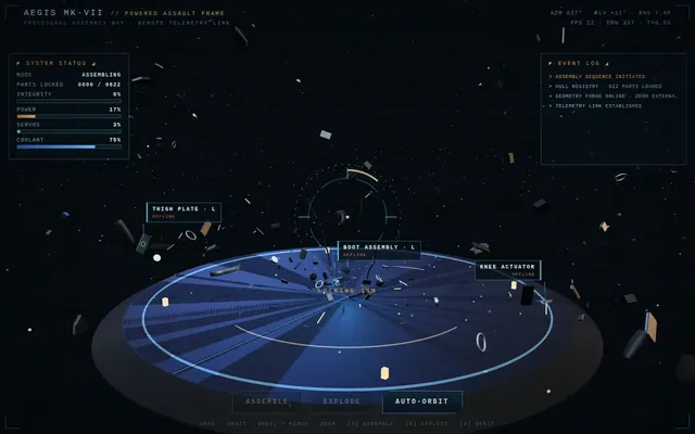 GLM-5.3, OpenCode: Procedural armor suit