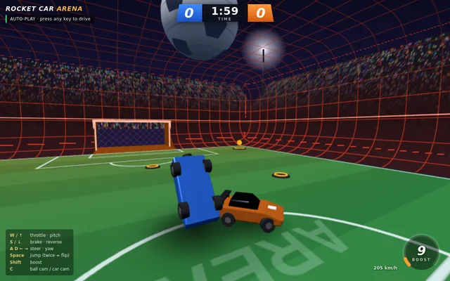 Claude Opus 5.5, Claude Code: Rocket car arena