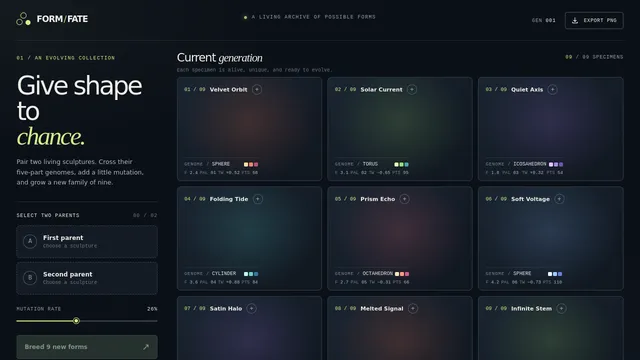Threelab breed generative art