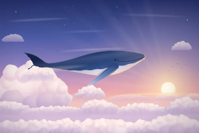 Whale clouds