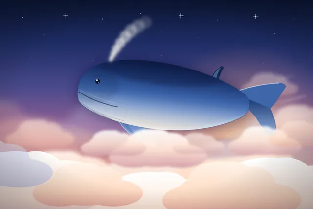 DeepSeek V4.1 Flash, dsh: Whale clouds