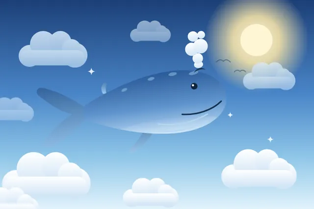 Whale clouds